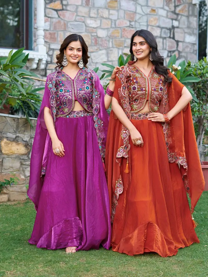 Beautiful Sharara Skirt Lahenga Outfits in Surat