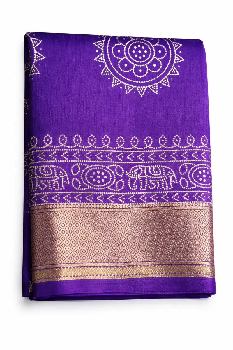 Beautiful Soft Bandani Dola Silk Saree in Hyderabad