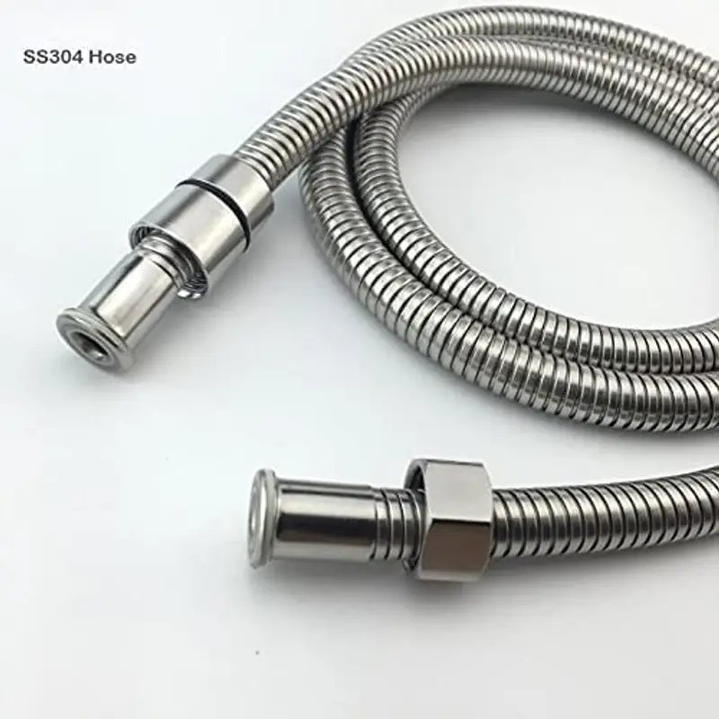 SS 304 Flexible Shower Hose Rust Resistant Bathroom Pipe in Surat