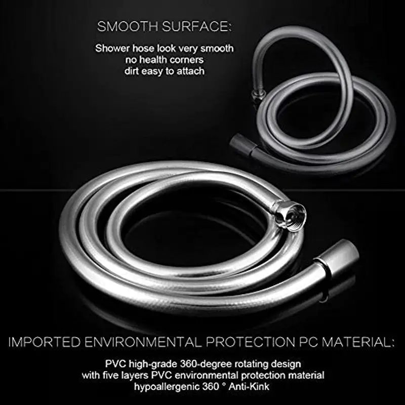 Nylon Flexible Shower Hose Smooth Durable Bathroom Pipe in Surat