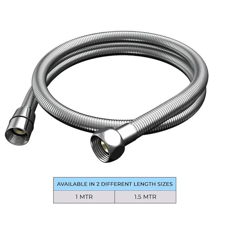 SS 304 Flexible Shower Hose Rust Resistant Bathroom Pipe in Surat