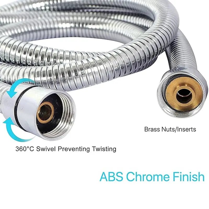SS 304 Flexible Shower Hose Rust Resistant Bathroom Pipe in Surat