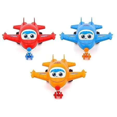 Cartoon Plane Push and Pull Transforming Robot Toy for Kids in Vadodara