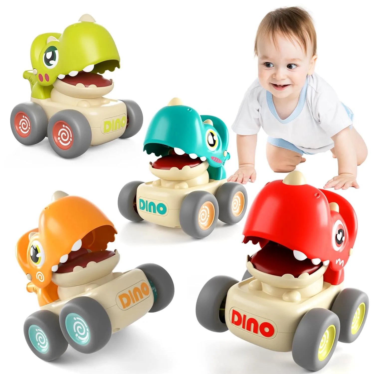 Press N Go Dino Whistle Car Push and Go Toy for Toddlers in Vadodara