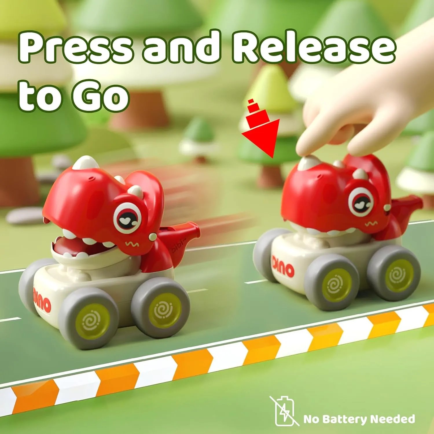 Press N Go Dino Whistle Car Push and Go Toy for Toddlers in Vadodara