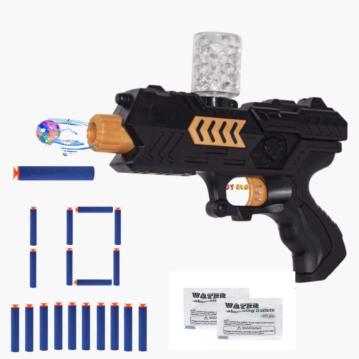2 In 1 Soft Aqua Blaster Gun with Foam Bullets for Kids in Vadodara
