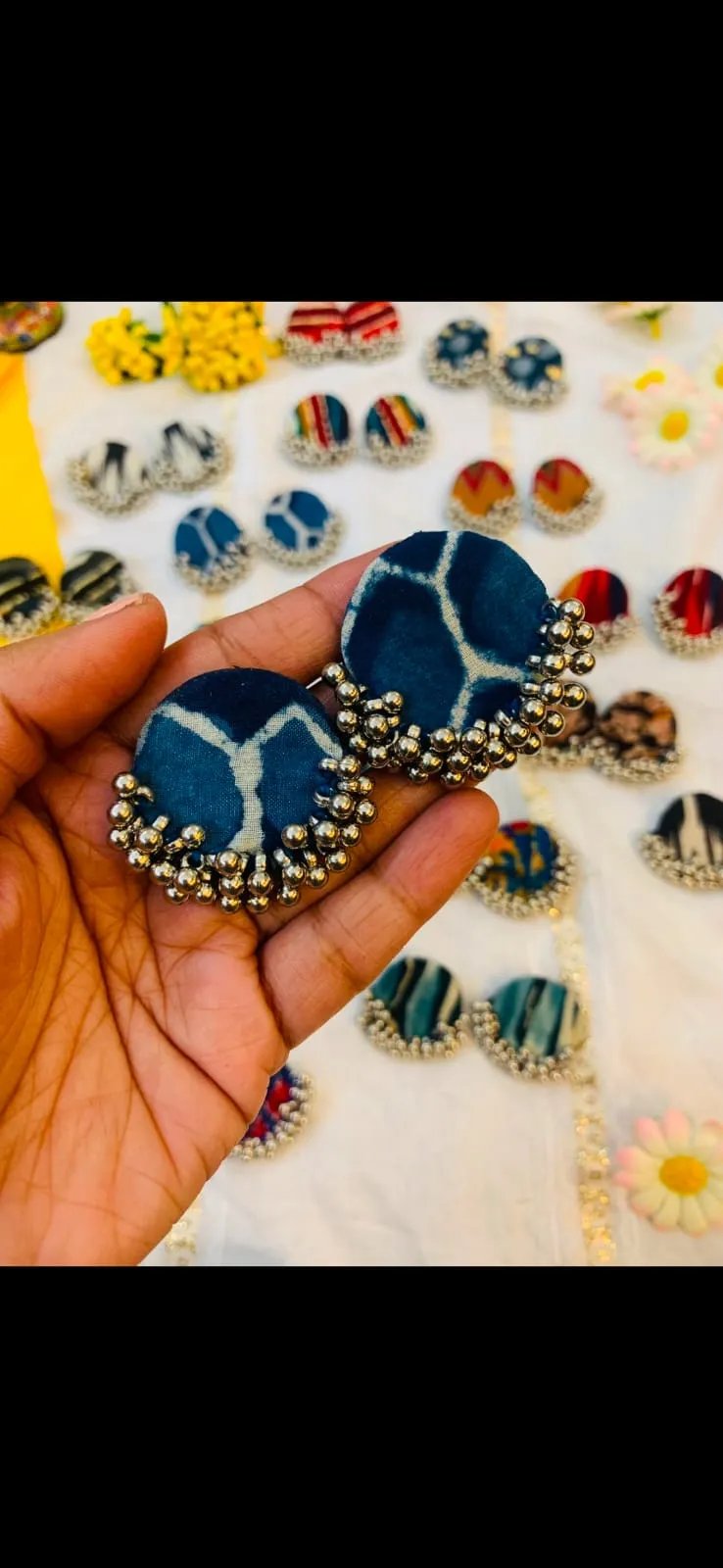 Lightweight Premium Fabric Earrings in Mumbai