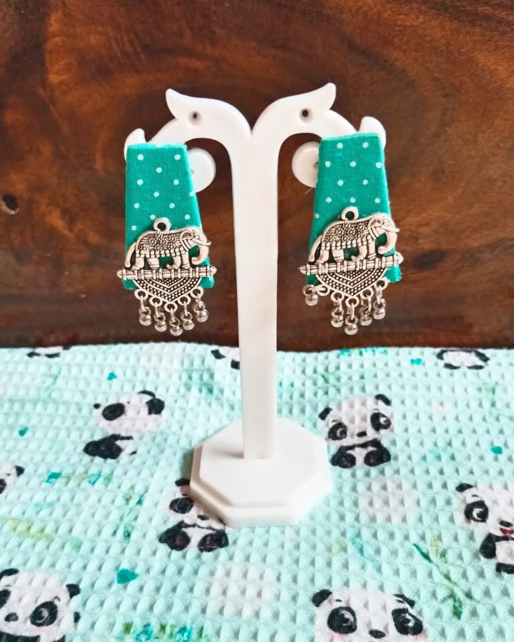 Handmade Fabric Earrings in Mumbai
