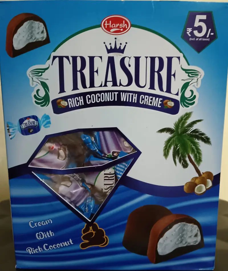 Coconut Creme Filled Chocolate - Harsh Treasure Box of 70 in Hyderabad