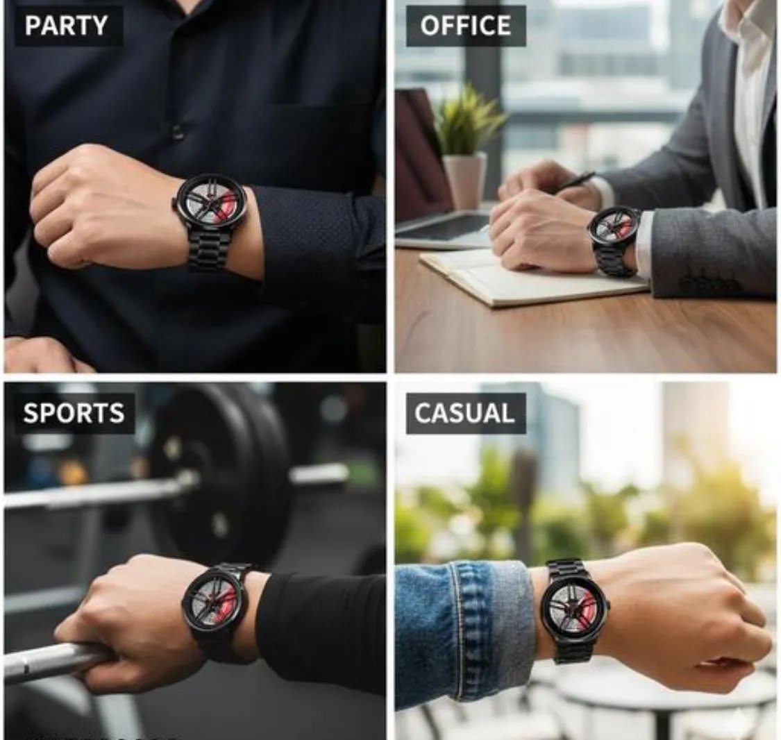 Allen Solly Spinner Dial Wrist Watch for Men - Stylish Design in Rajkot