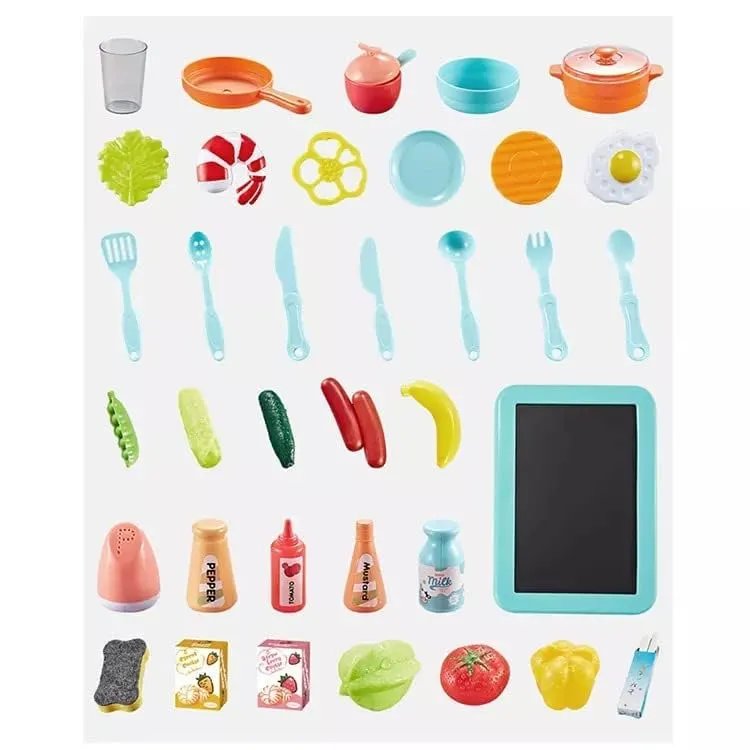 42 Pcs Kids Kitchen Play Set with Running Water and Lights in Vadodara