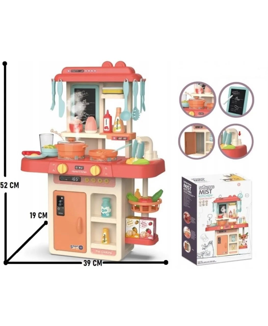 42 Pcs Kids Kitchen Play Set with Running Water and Lights in Vadodara