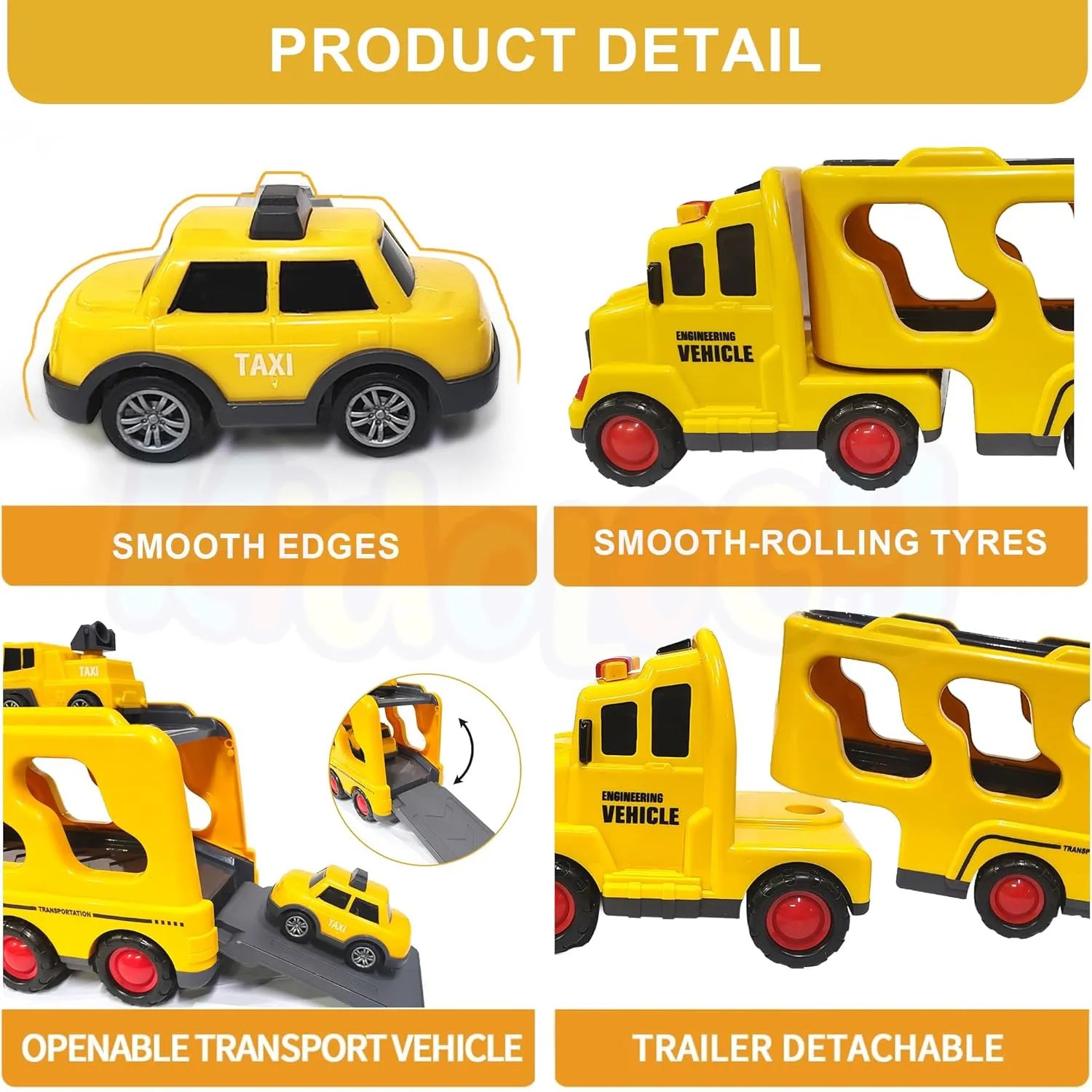 5 in 1 Double Decker Construction Truck Toy Set for Kids in Vadodara
