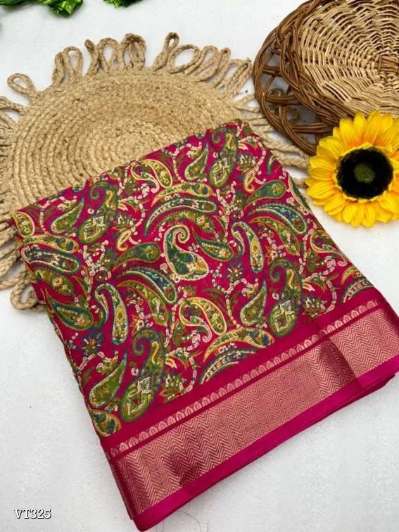 Ajrakh Gold Bandhani Saree with Premium Zari Work for Festive in Rajkot