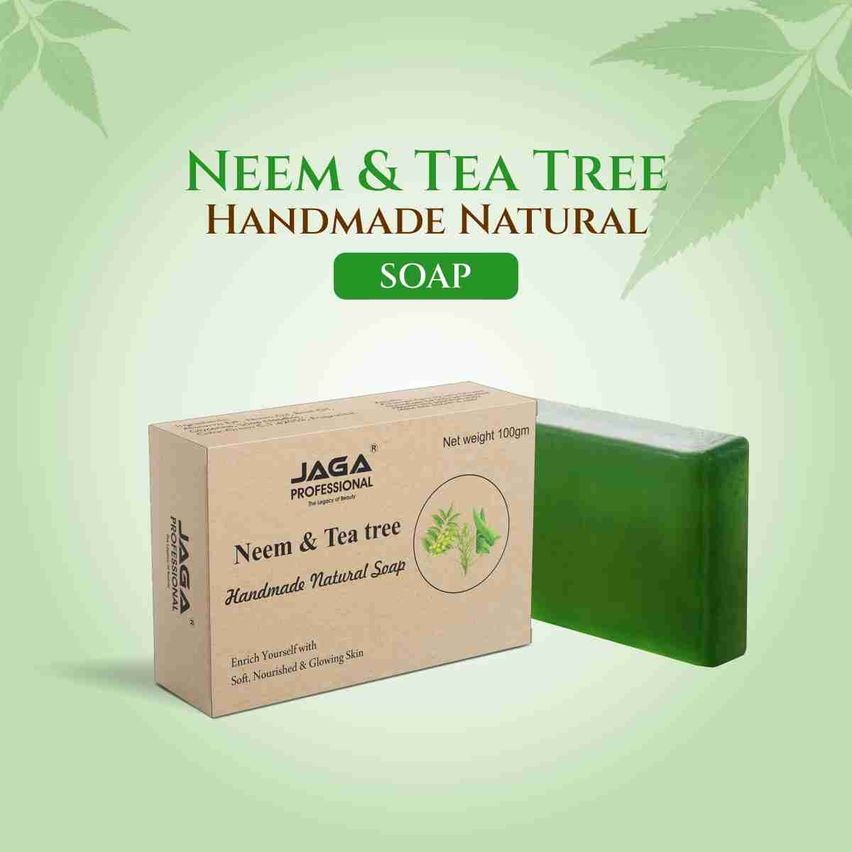 Neem & Tea Tree Handmade Natural Soap for Acne-Prone Skin in Junagadh